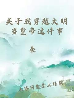 关于我穿越大明当皇帝这件事