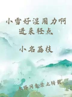 小雪好湿用力啊进来轻点