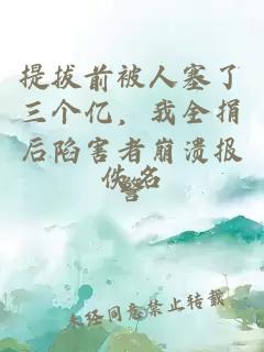提拔前被人塞了三个亿，我全捐后陷害者崩溃报警
