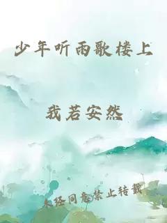 少年听雨歌楼上