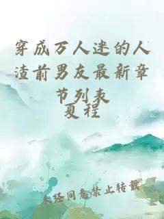 ç©¿æä¸äººè¿·çäººæ¸£åç·åææ°ç« èåè¡¨